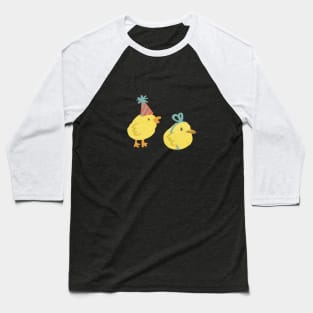 Two little cute party chicks Baseball T-Shirt